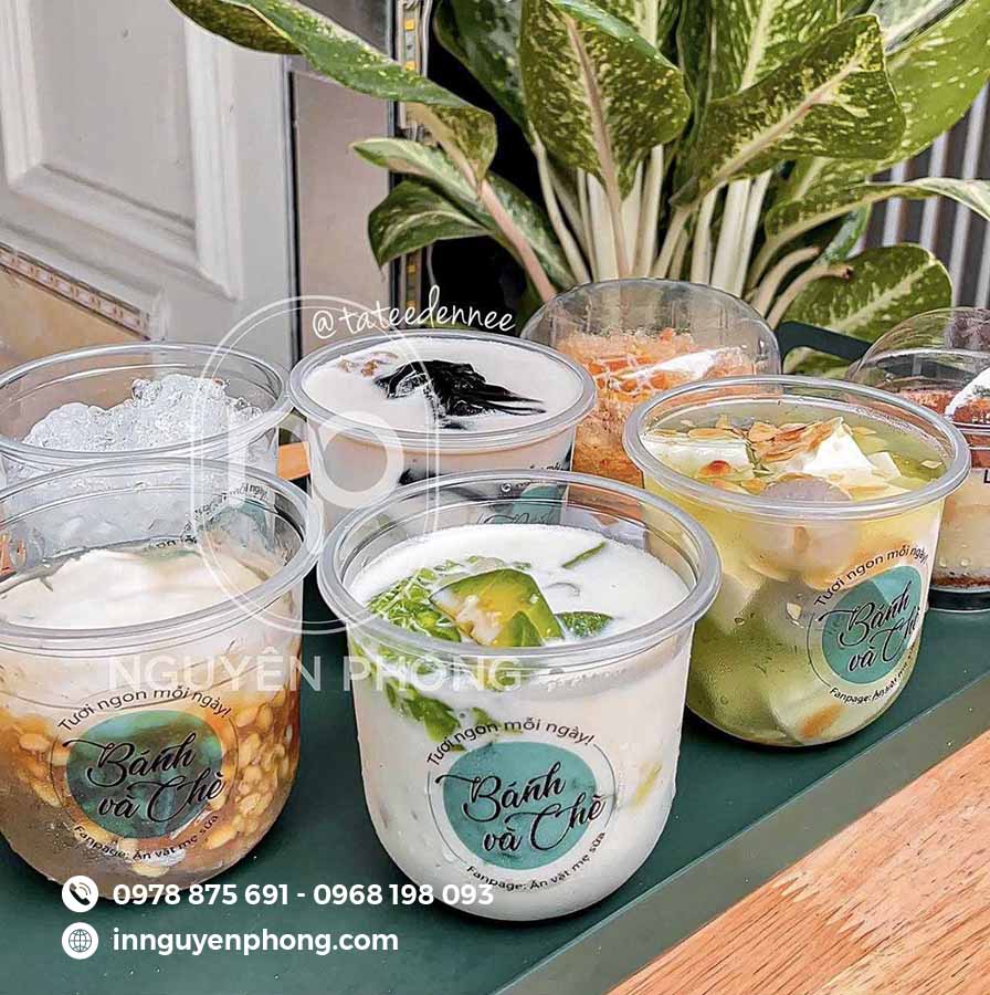 Mẫu tem decal trong dán chè